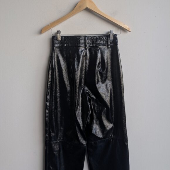 Wilfred black vinyl Funk Pants - Picture 7 of 9